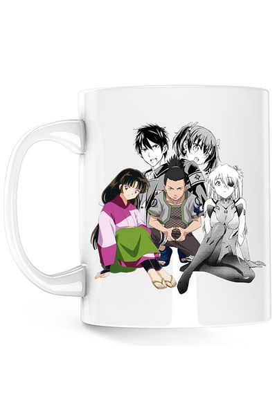 OEM Boarding School Juliet Romeo Naruto Evangelion Mug, white, 330 ml