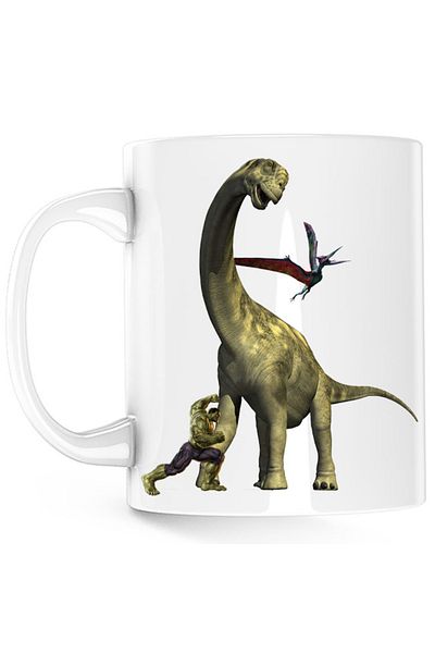 OEM Cana Jurassic Park Triceratops Huge Neck Grass Eater Hulk, alba, 330 ml