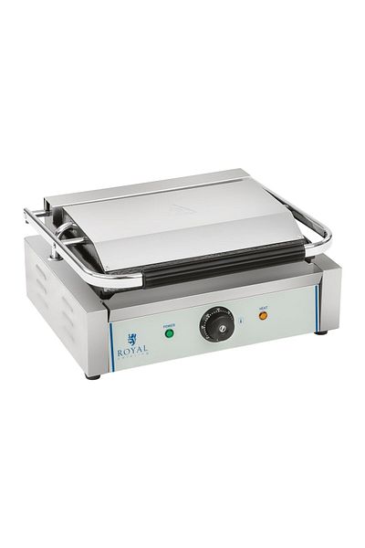 Royal Catering Grill kontaktowy dwustronny ryflowany PANINI