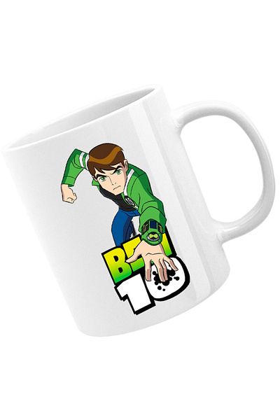 OEM Cana Ben 10 Logo Comedy Action Sci-fi Monsters Fight, alba, 330 ml