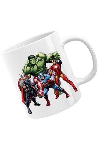 OEM Cana Thor Hulk Ironman Captain America Cool Pose Animation, alba, 330 ml