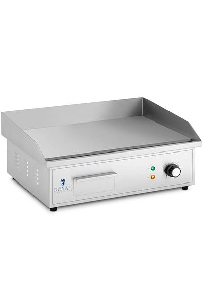 Royal Catering Grătar electric, placă de grătar netedă, 530 x 350 mm, 3000 W