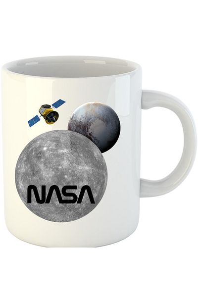 OEM Cana NASA Moon Pluto Space Ship, alba, 330 ml