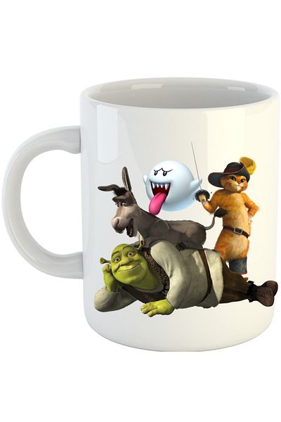 OEM Cana Shrek Mario Cat Donkey Ghost, alba, 330 ml