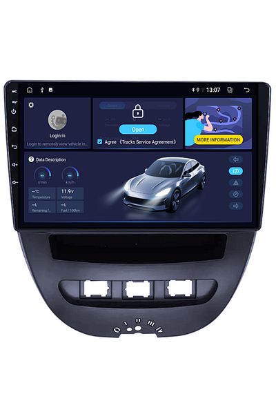 navi-it Navigatie dedicata Peugeot 107 2009-2015, 2GB RAM 32GB ROM, Quad Core, Display 10" IPS Full HD, Carp