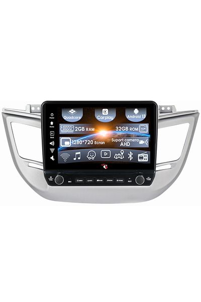 navi-it Navigatie dedicata Tucson 2014-2018 cu butoane rotative model 2024, 9 Inch, 2GB RAM 32GB ROM, Quadco