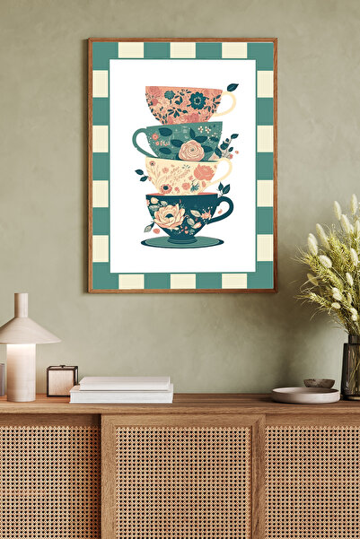 Dekorsiahome Tek Parça Ahşap Çerçeveli Dekoratif Tablo TK0732