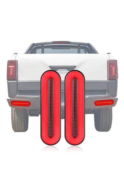 BGRJ Automotive Rectangular LED taillights BG12, 12-24V, dynamic signaling