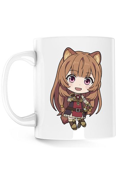 OEM Cana Rising of the Shield Hero Raphtalia Furry Best Waifu Animeuri, alba, 330 ml