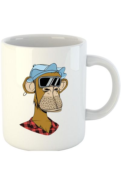 OEM Cana NFT Monkey Pyramid Thief Crypto Coin, alba, 330 ml