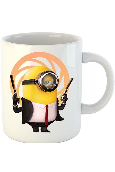OEM Cana James Bond Minions Funny Animation, alba, 330 ml