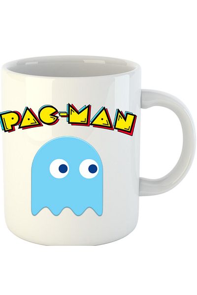 OEM Cana Pac Man Blue Ghost Monster Logo, alba, 330 ml