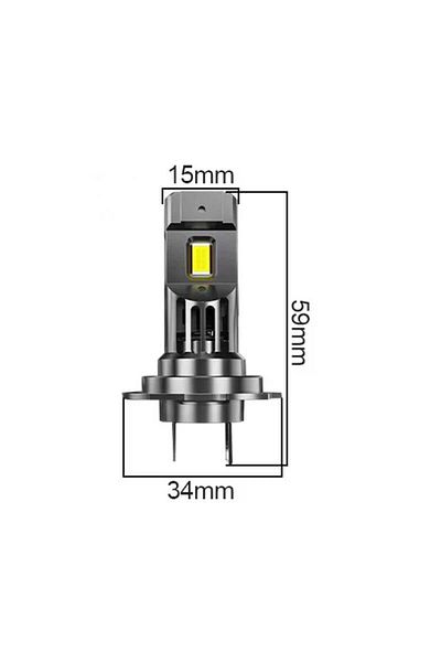 BGRJ Automotive Set of 2 LED bulbs H7 white light BG30, 6500k
