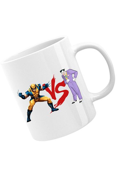 OEM Cana Wolverine VS Joker Costume Cartoon, alba, 330 ml