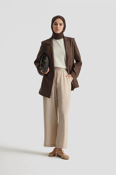 Armine Palazzo Pants 25Yt209 Beige