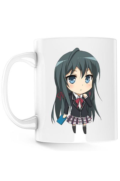 OEM OreGairu Yukino School Anime Manga Love Mug, white, 330 ml