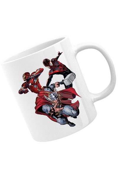 OEM Cana Ironman Thor Spiderman Thunder God Cartoons, alba, 330 ml