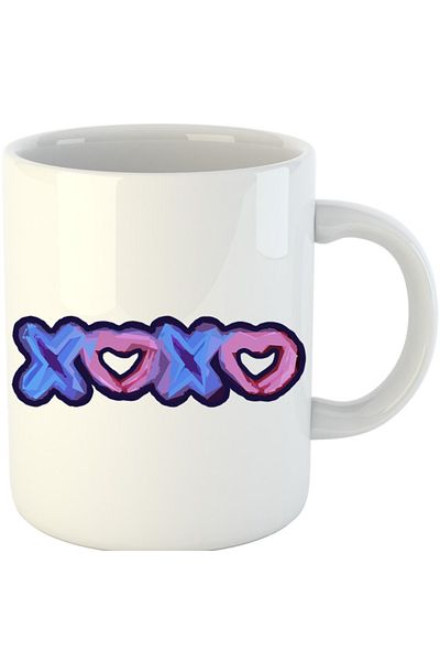 OEM Cana XOXO Logo Heart Abstract Minimalist Drama, alba, 330 ml