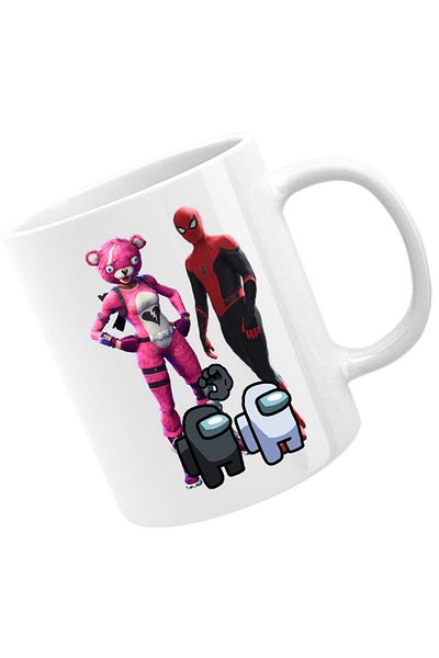 OEM Cana Fortnite Pink Rabbit Skin Easter Event Spiderman Cool, alba, 330 ml