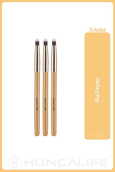 Huncalife Lipstick Brush - 3 Pieces
