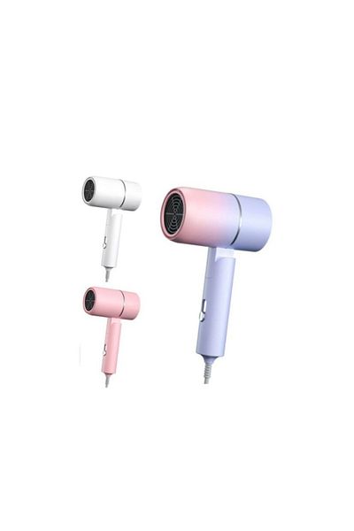 Andowl Travel hair dryer, 2000W power, foldable, 2 temperature settings, white