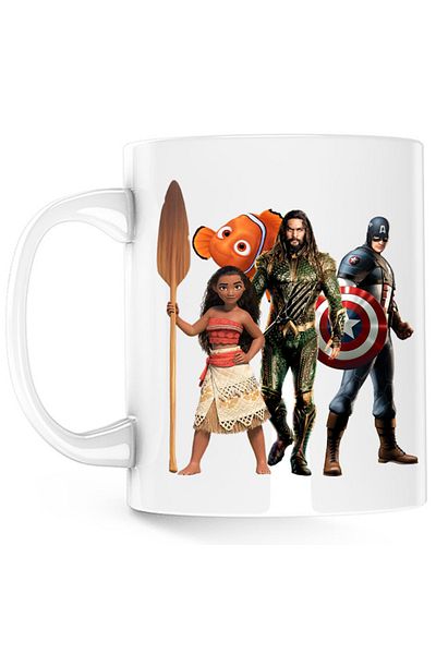OEM Cana Aquaman Moana Destiny Captain America Nemo Fish Cut, alba, 330 ml