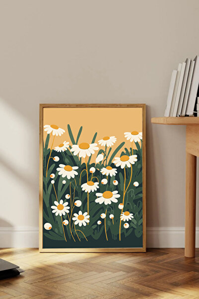 Dekorsiahome Tek Parça Ahşap Çerçeveli Dekoratif Tablo TK0760