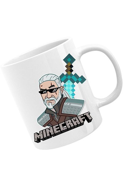OEM Cana The Witcher Minecraft Mcskins Optifine Aternos, alba, 330 ml