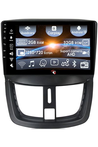 navi-it Navigatie dedicata Peugeot 207 2006-2015, 2GB RAM 32GB ROM, Quad Core, Display 9" IPS Full HD, Carpl