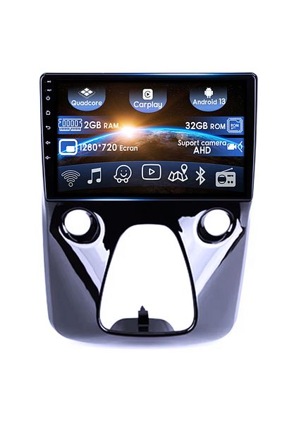 navi-it Navigatie dedicata Aygo 2012-2020, 2GB RAM 32GB ROM, Quad Core, Display 10" IPS Full HD, Carplay, An