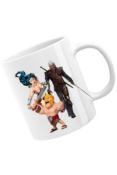 OEM Cana Clash of Clans Witcher Wonder Woman Infantry, alba, 330 ml