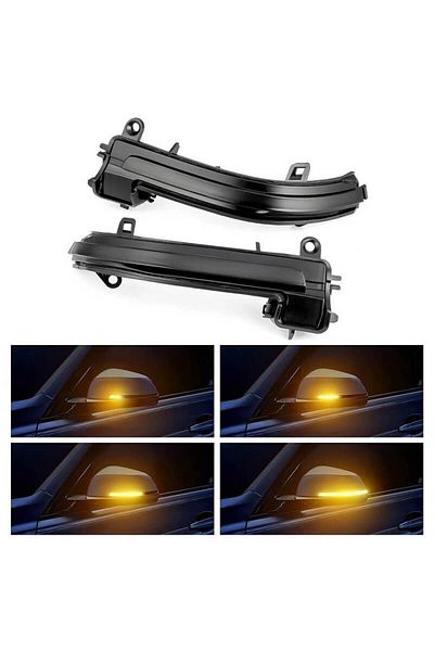 BGRJ Automotive Set of 2 dynamic mirror turn signal lamps BMW F30, F20, i3, X1