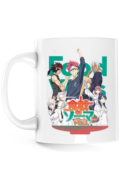 OEM Cana Food Wars Group Photo Souma Megumi Alice Cookers Rivals, alba, 330 ml