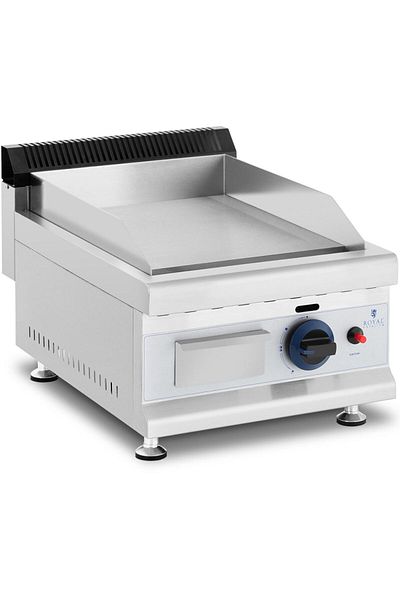Royal Catering Grill gazowy pojedynczy gładki nastawny na gaz ziemny 0,02 bar 35 x 40 cm 3100 W