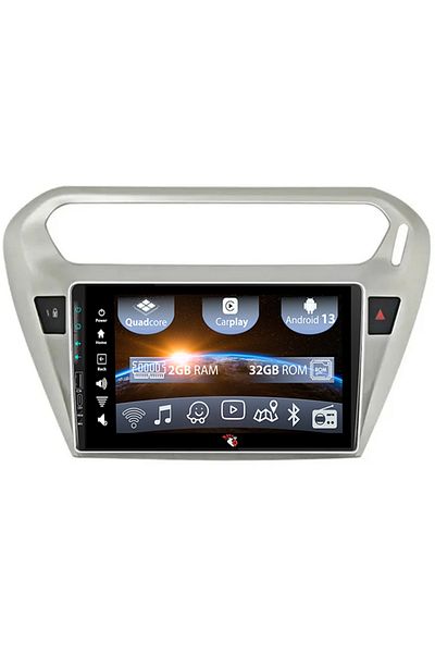 navi-it Navigatie dedicata Peugeot 301 2013-2016, USB&Butoane fizice frontale, Android 13, Wireless Carplay