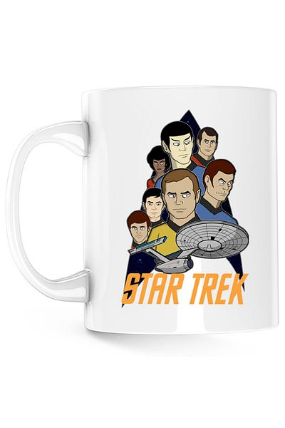 OEM Cana Star Trek Animated Series Desene SF Spock, alba, 330 ml