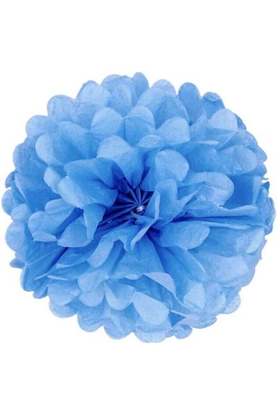 Jzk Set of 10 party decorations, paper, blue, 25 cm