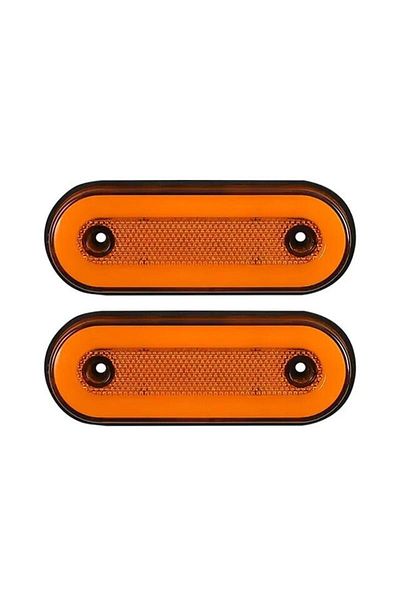 BGRJ Automotive Set of 2 yellow VG1 clearance lamps, LED warning lamp, 12-24V