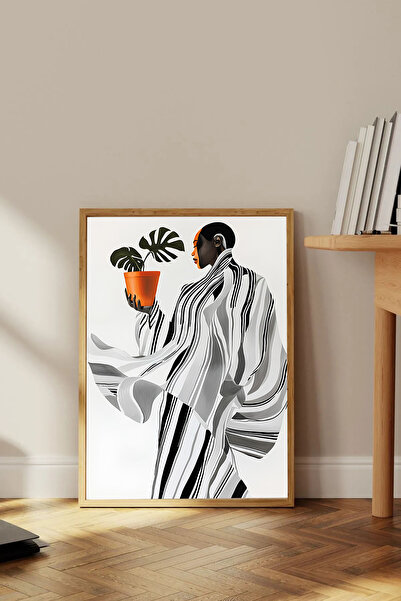 Dekorsiahome Pictură decorativă dintr-o singură bucată cu cadru din lemn TK0682