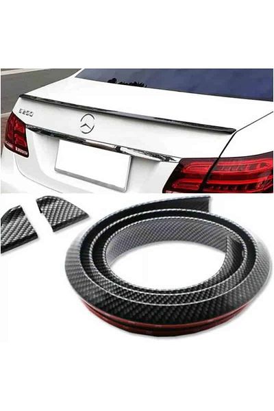 BGRJ Automotive Lip, carbon spoiler type M, universal, trunk or rear window, made of rubber