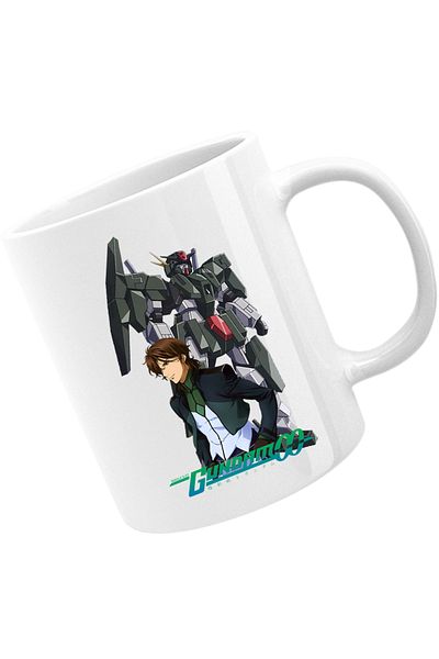 OEM Gundam Stratos Robot Dazai Anime Mug, white, 330 ml
