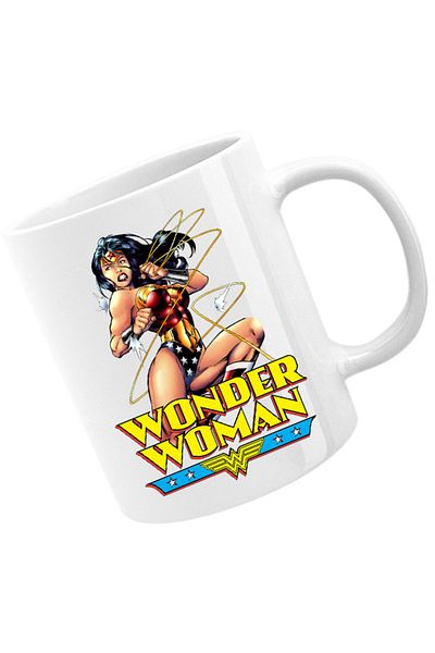 OEM Cana Wonder Woman String Energy Retro Illustration American, alba, 330 ml