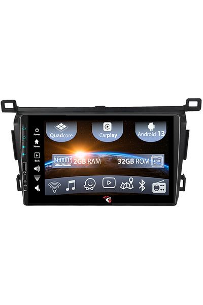 navi-it Navigatie dedicata Toyota RAV4 2013-2018, USB&Butoane fizice frontale, Android 13, Wireless Carplay