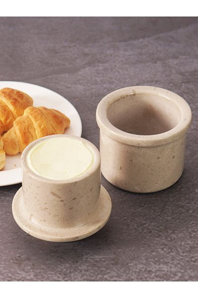 Radicaln Handmade Marble Butter Keeper – Verona Natural Stone Butter Storage Container