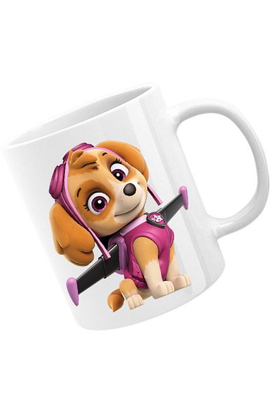 OEM Cana Paw Patrol Skye Illustration Cockapoo Puppy, alba, 330 ml