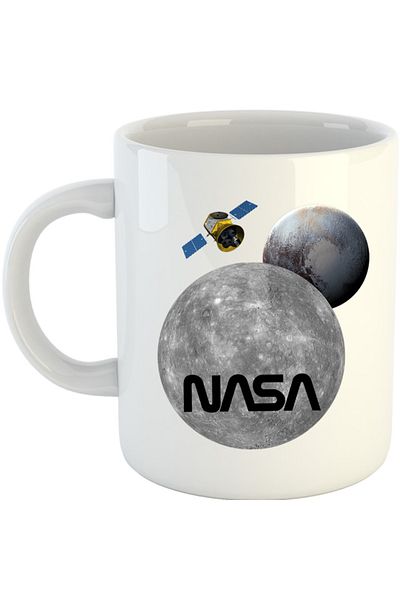 OEM Cana NASA Moon Pluto Space Ship, alba, 330 ml