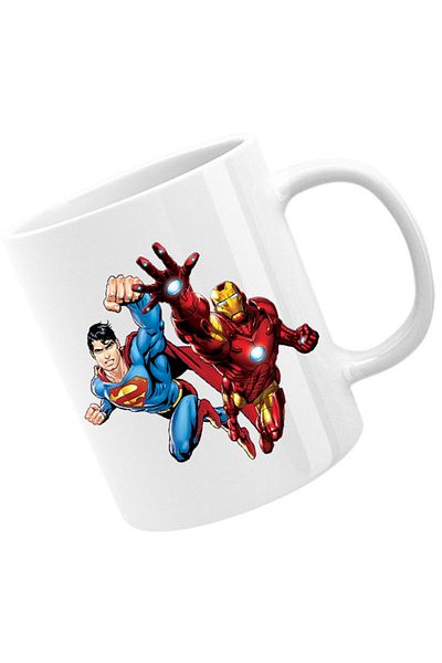 OEM Cana Ironman Superman Power Suit Marvel Comics, alba, 330 ml
