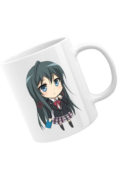 OEM OreGairu Yukino School Anime Manga Love Mug, white, 330 ml