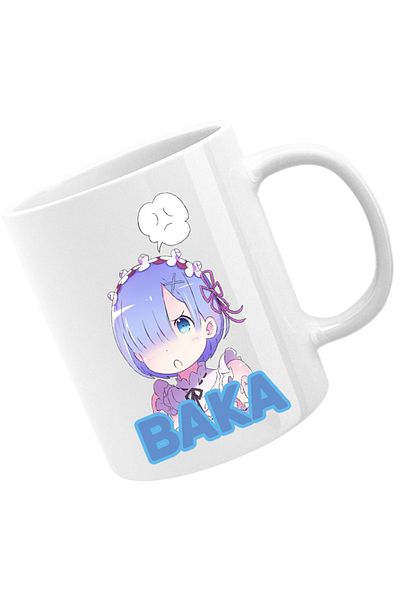 OEM Cana Re Zero REM Baking Carpet Nagatsuki Isekai Light Novel, white, 330 ml