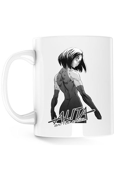 OEM Cana Battle Angel Alita Gally Weapon Mecha Otaku, white, 330 ml
